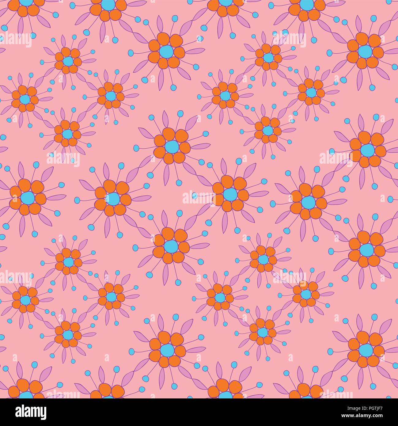 Colorful floral seamless background pattern Stock Vector Image & Art ...