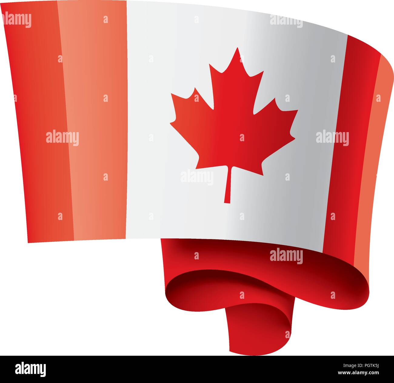 Canada flag, vector illustration on a white background Stock Vector ...