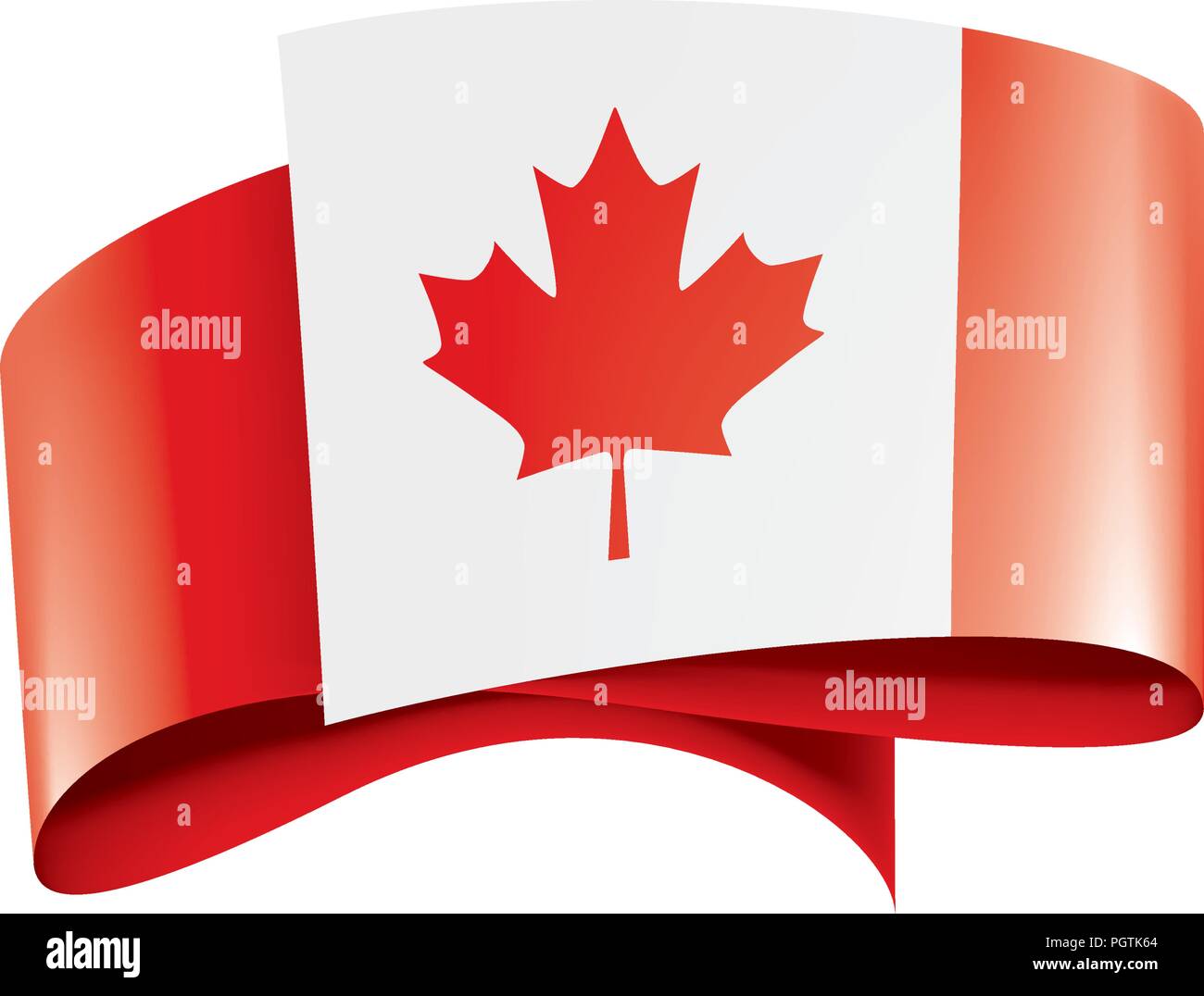 Canada flag, vector illustration on a white background Stock Vector ...