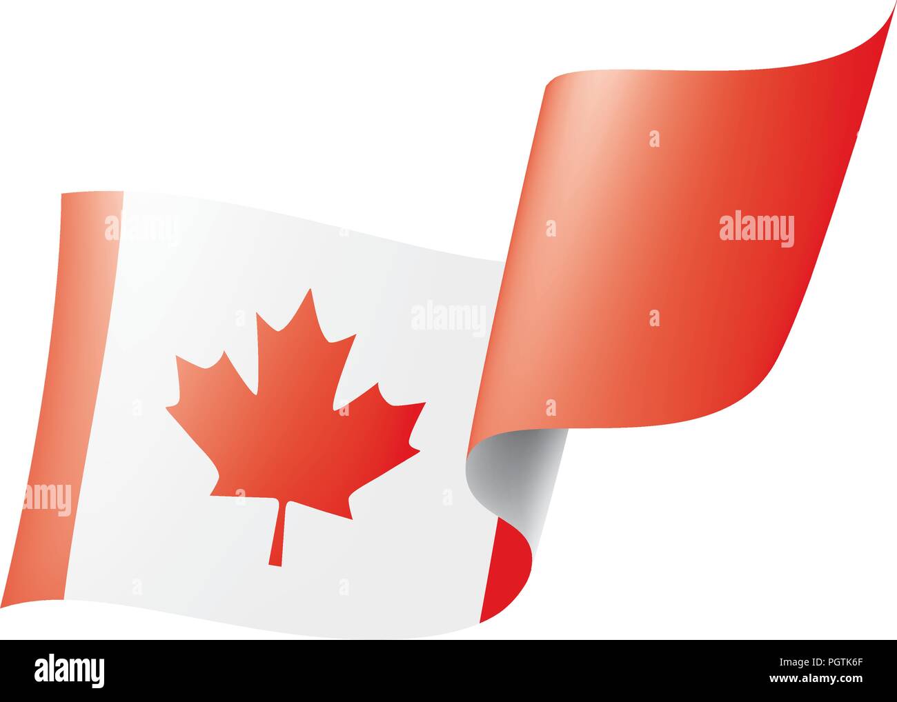 Canada flag, vector illustration on a white background Stock Vector ...