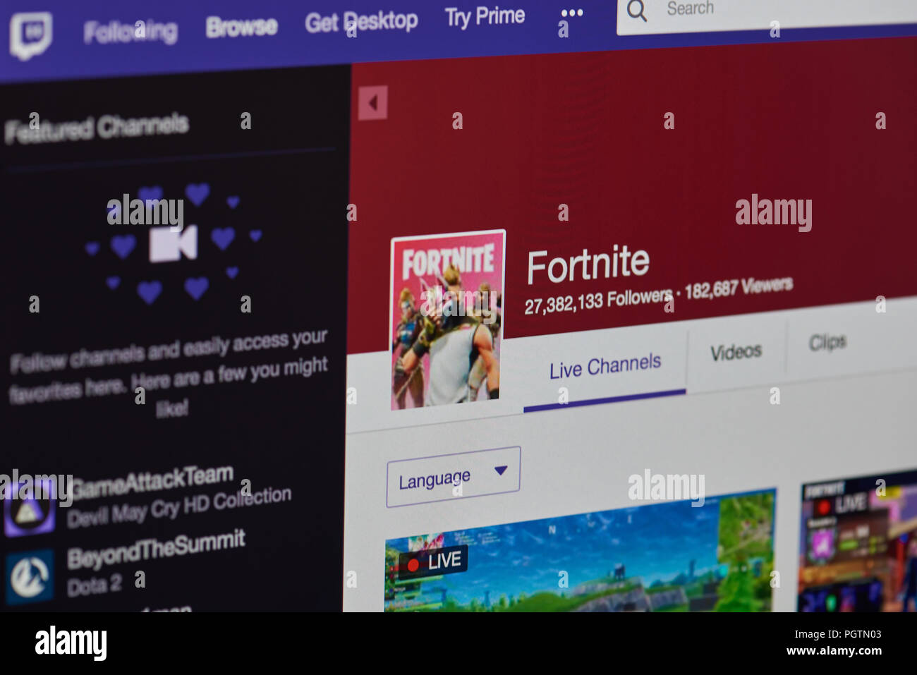 new york usa august 28 2018 fortnite game channel on twitch on smartphone screen background close up view - fortnite gamer tags