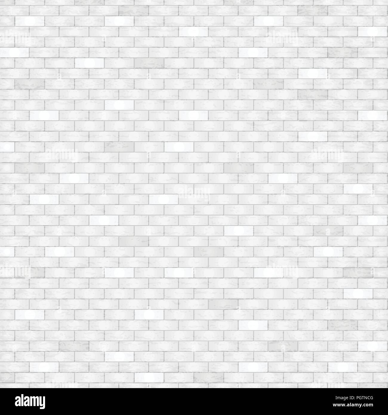 White, gray brick wall texture or background with stains for text ...