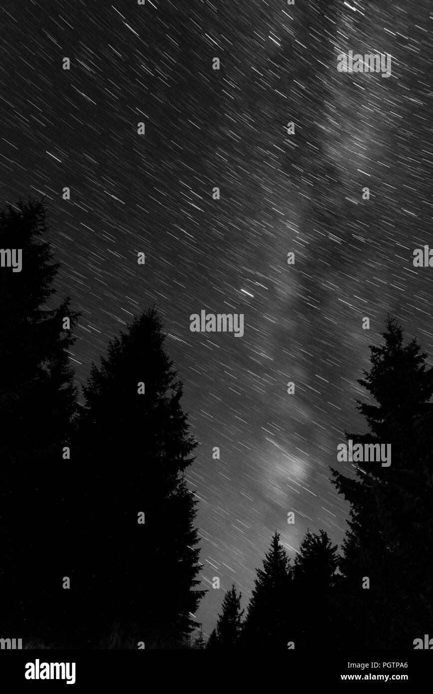 Cosmos beautiful sky Black and White Stock Photos & Images - Alamy