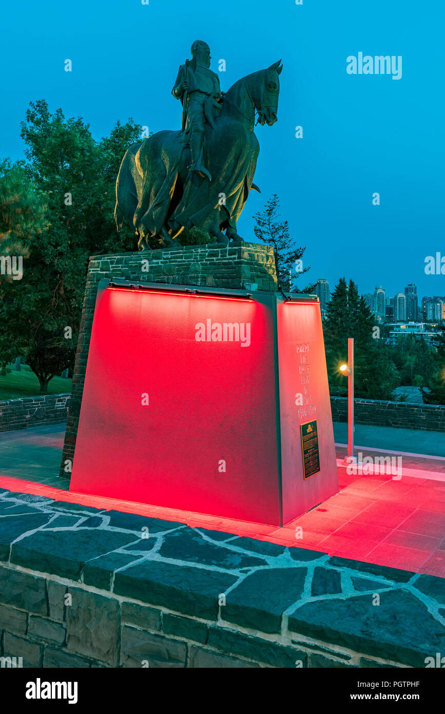 Robert the Bruce Statue, Calgary, Alberta, Canada Stock Photo Alamy