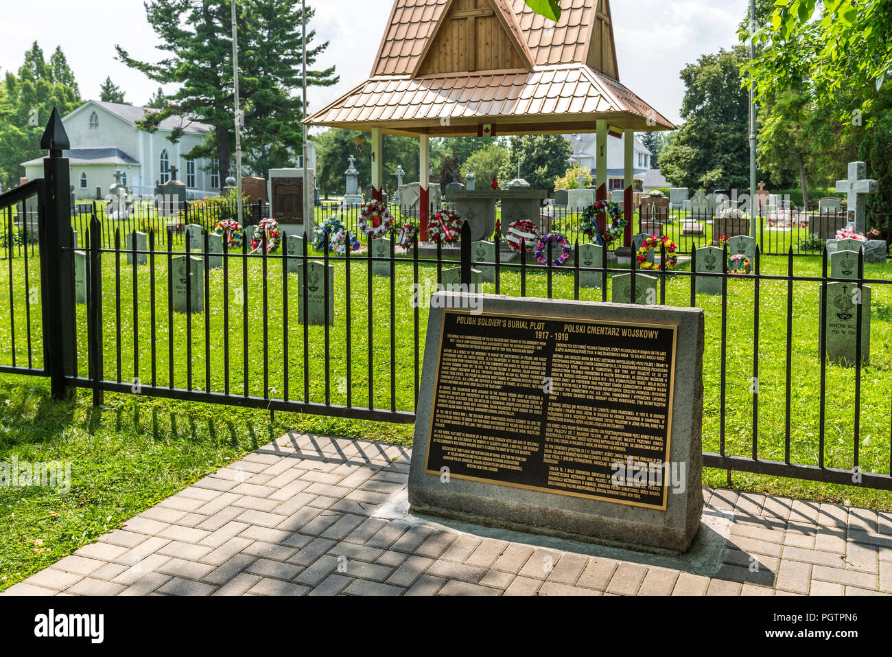 The Haller Army Cemetery & Memorial Niagara on the Lake, Canada Stock Photo