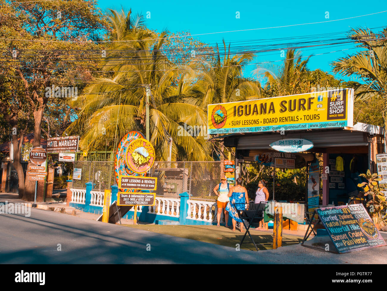 Samara Costa Rica June 26 18 Outdoor View Of Rental Shop Building In A Gorgeous Sunny Day And With Blue Sky In Relaxing Tamarindo Beach In Cost Stock Photo Alamy Samara Costa Rica June 26 18 Outdoor View Of Rental Shop Building In A Gorgeous Sunny Day And With Blue Sky In Relaxing Tamarindo Beach In Cost Stock Photo Alamy