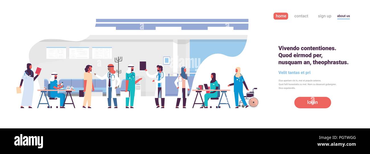 Group Arabic Doctors Hospital Communication Making Scientific