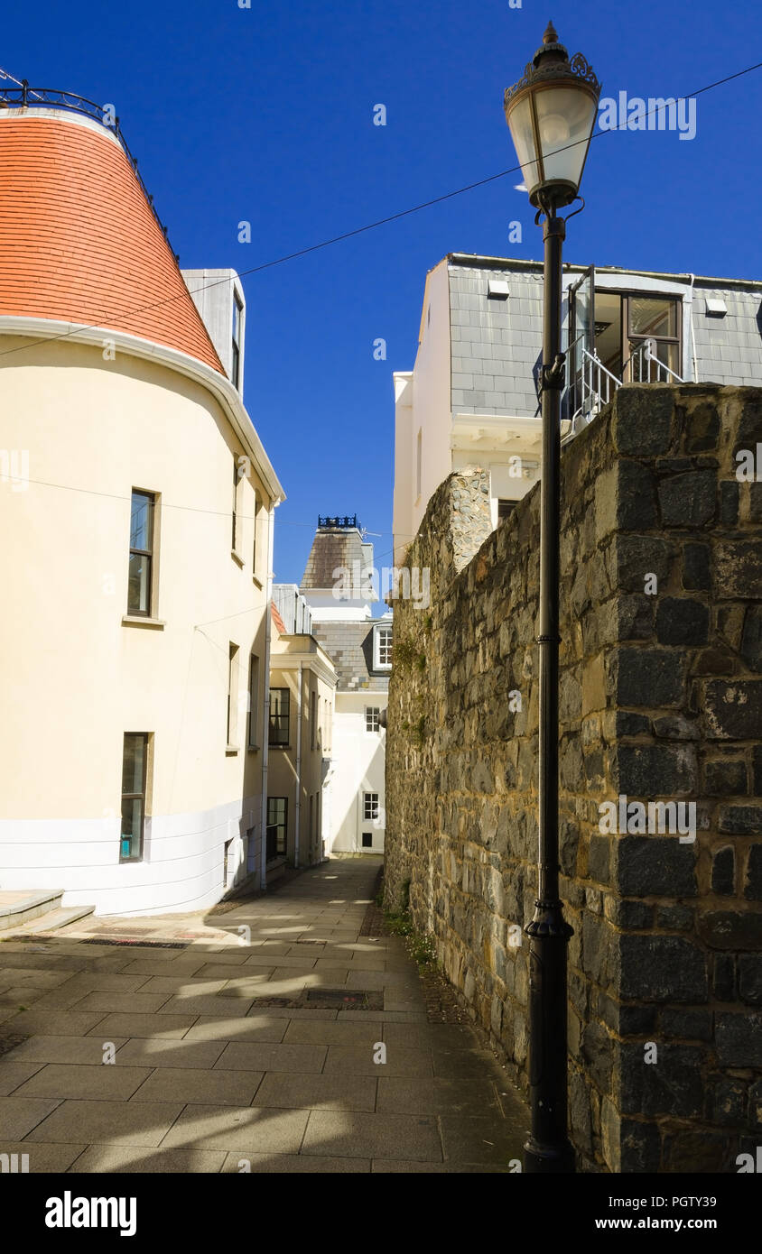 Path street in Jersey Stock Photo