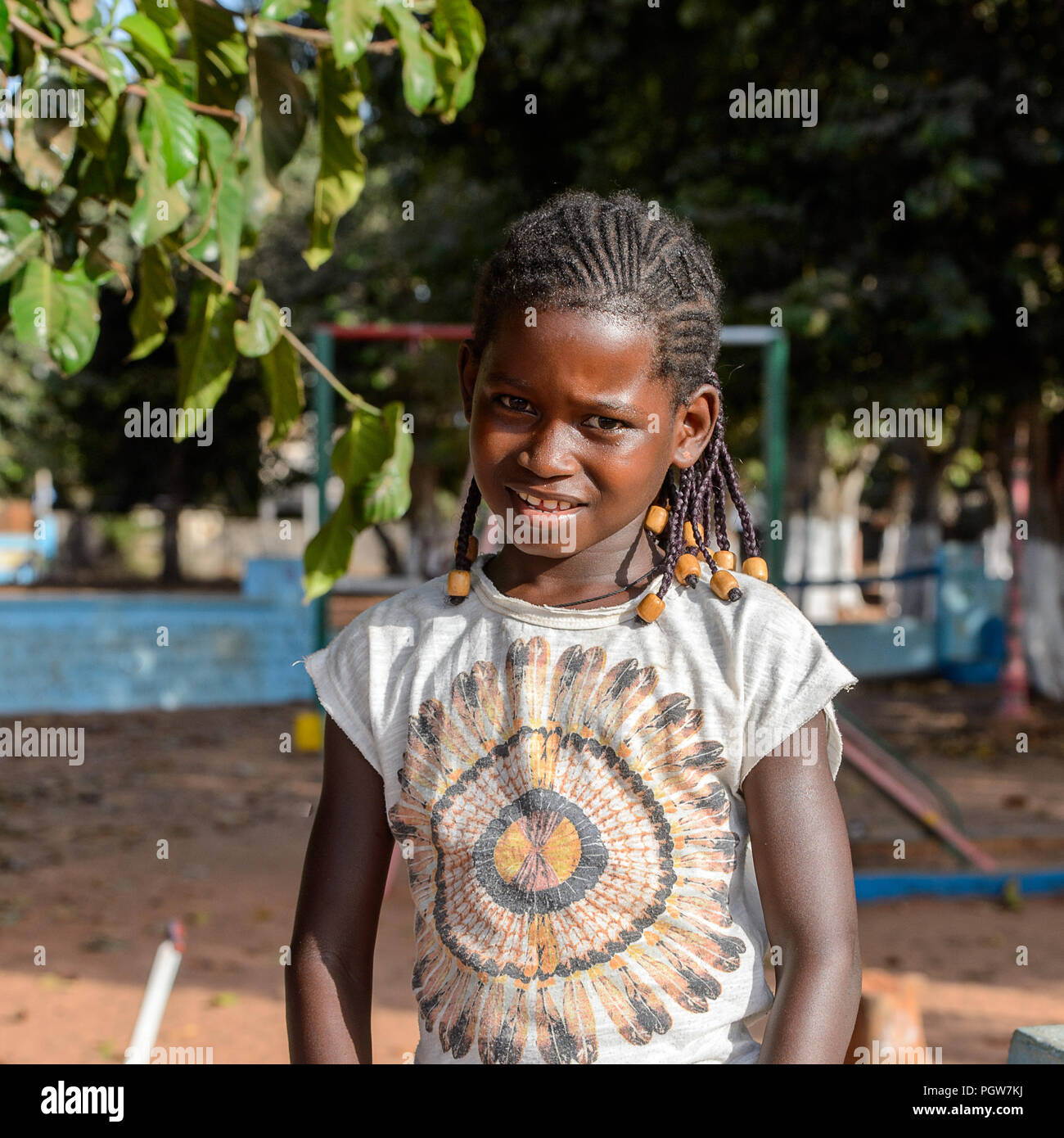 Bolama Island Guinea Bissau May 6 2017 Unidentified Local