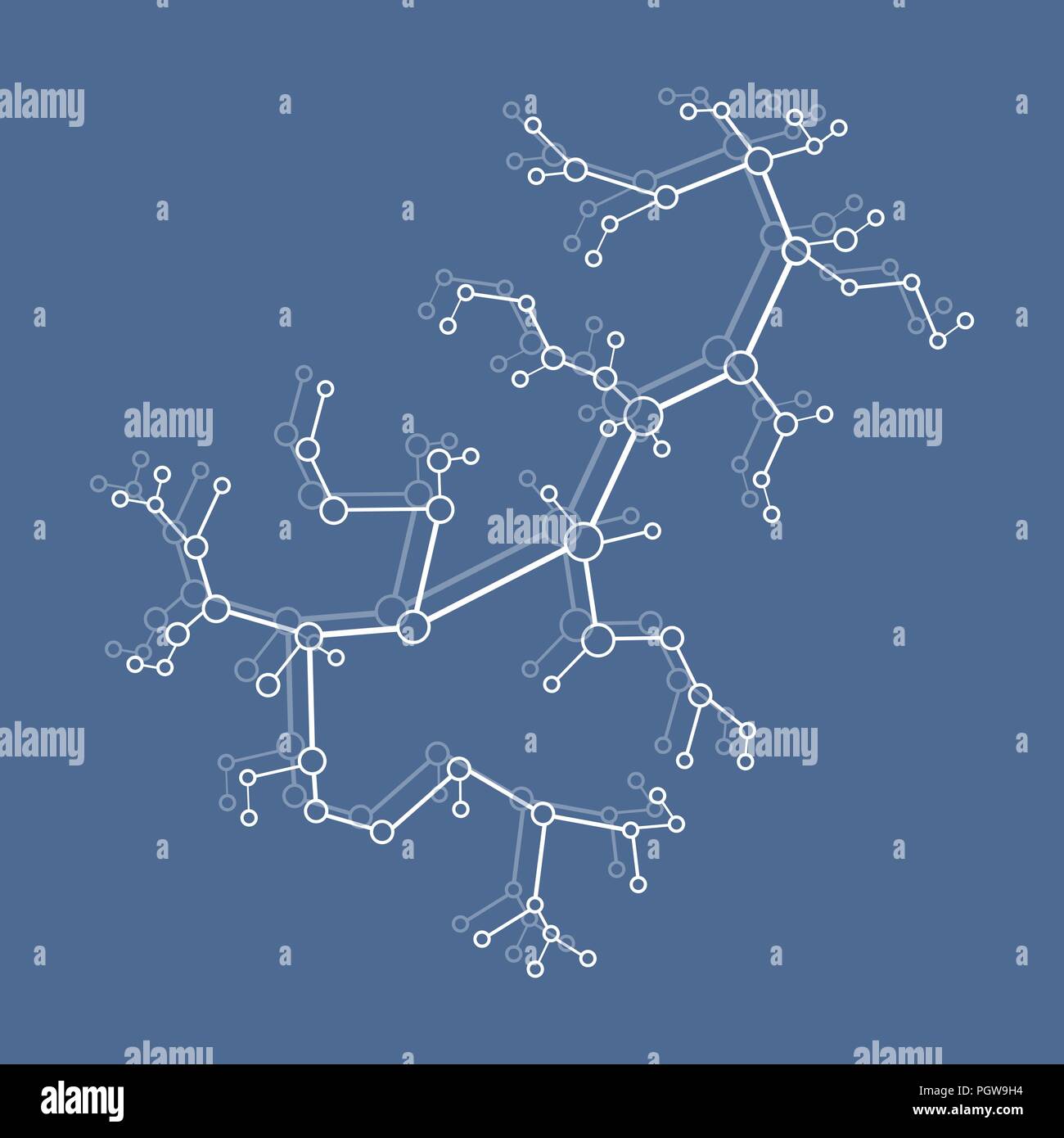 Science Structers Digram Structure of molecule and communication. Scientific concept. Medical ...