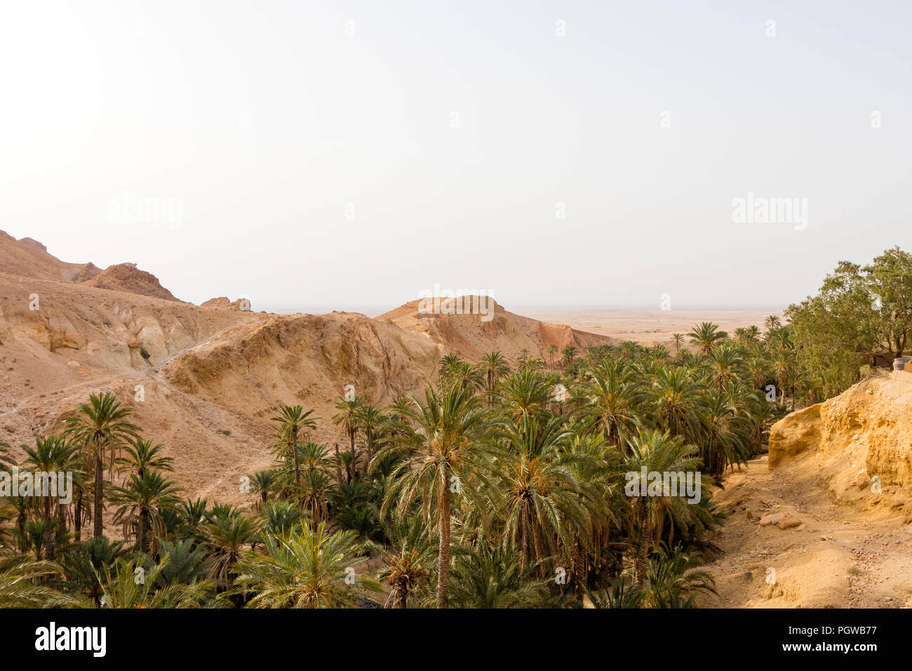 Waterfall in mountain oasis chebika hi-res stock photography and images ...