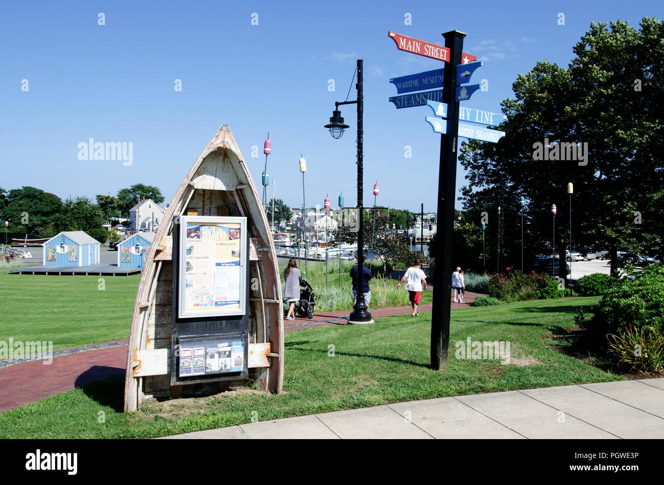 Aselton Park, part of the Walkway to the Sea in Hyannis, Cape Cod