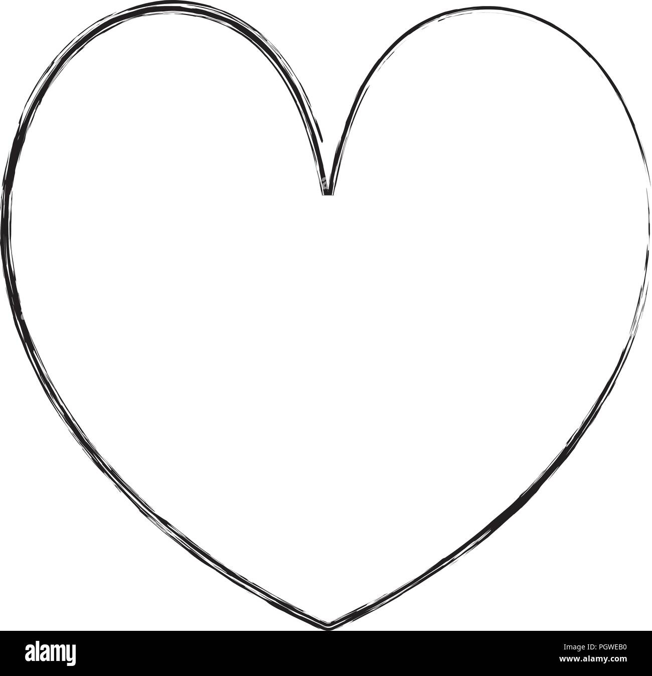 grunge beauty heart romance symbol style Stock Vector