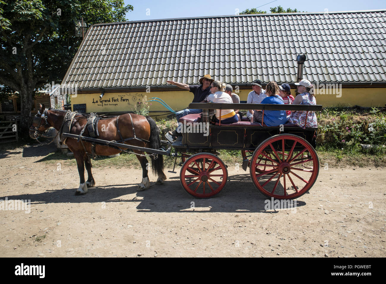 Sark guernsey horse and cart hires stock photography and images Alamy