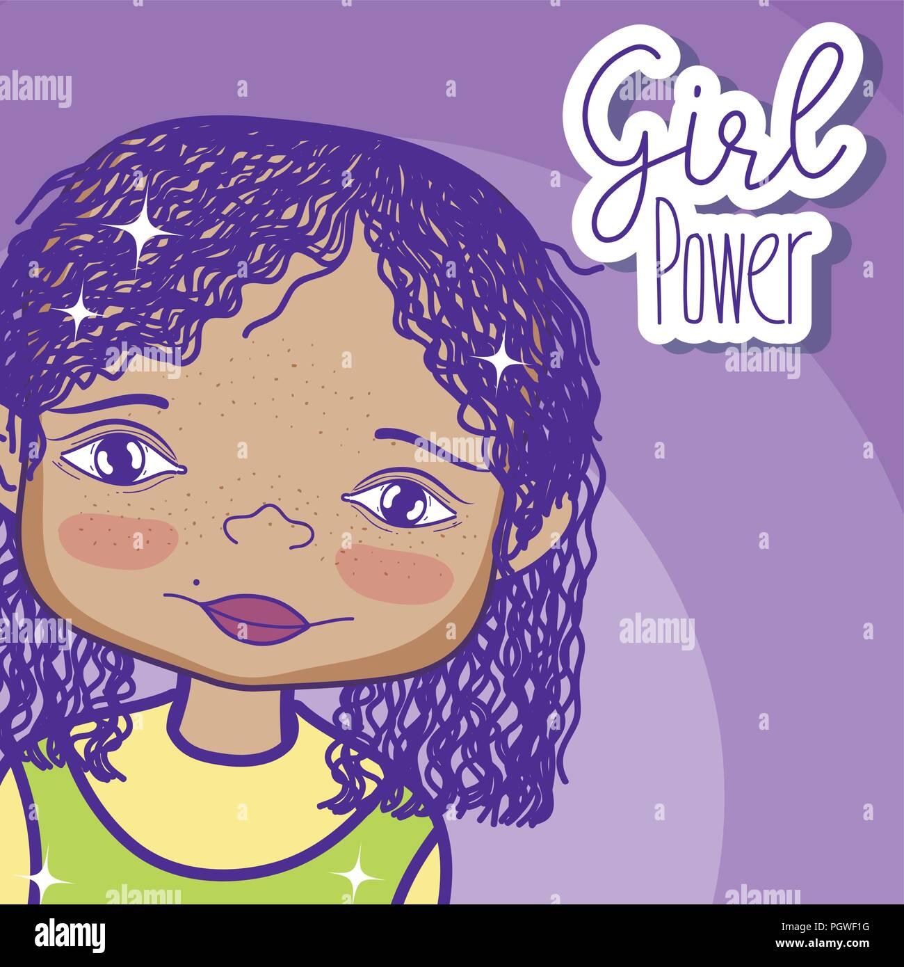 Girl power cartoon Stock Vector Image & Art Alamy