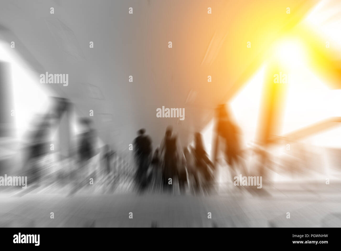 blur footbridge background Stock Photo