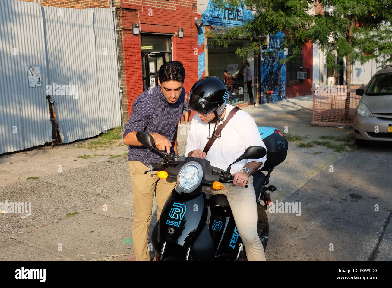 New York City, United States. 28th Aug, 2018. Revel cofounder Frank