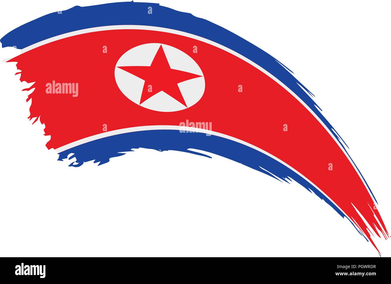 North Korea flag, vector illustration Stock Vector Image &amp; Art - Alamy