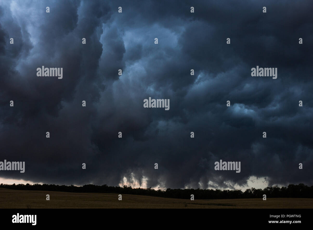 Heavy dark cloudy sky Stock Photo