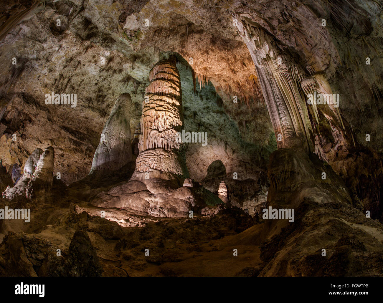 Geologic Formations inside Carlsbad Caverns, New Mexico Stock Photo Alamy
