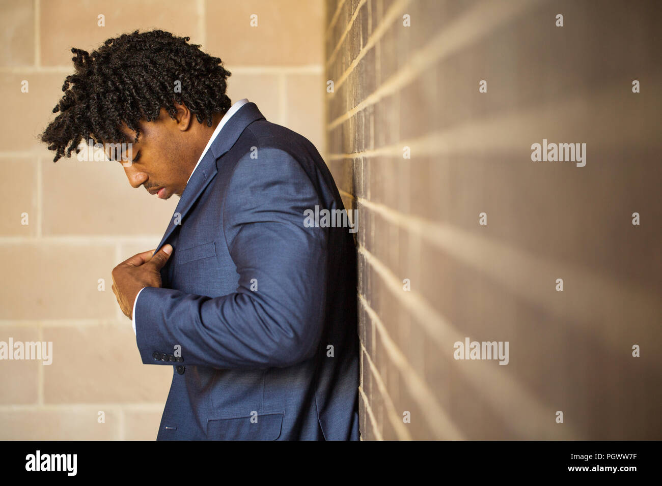 Handsome african american man hi-res stock photography and images - Alamy