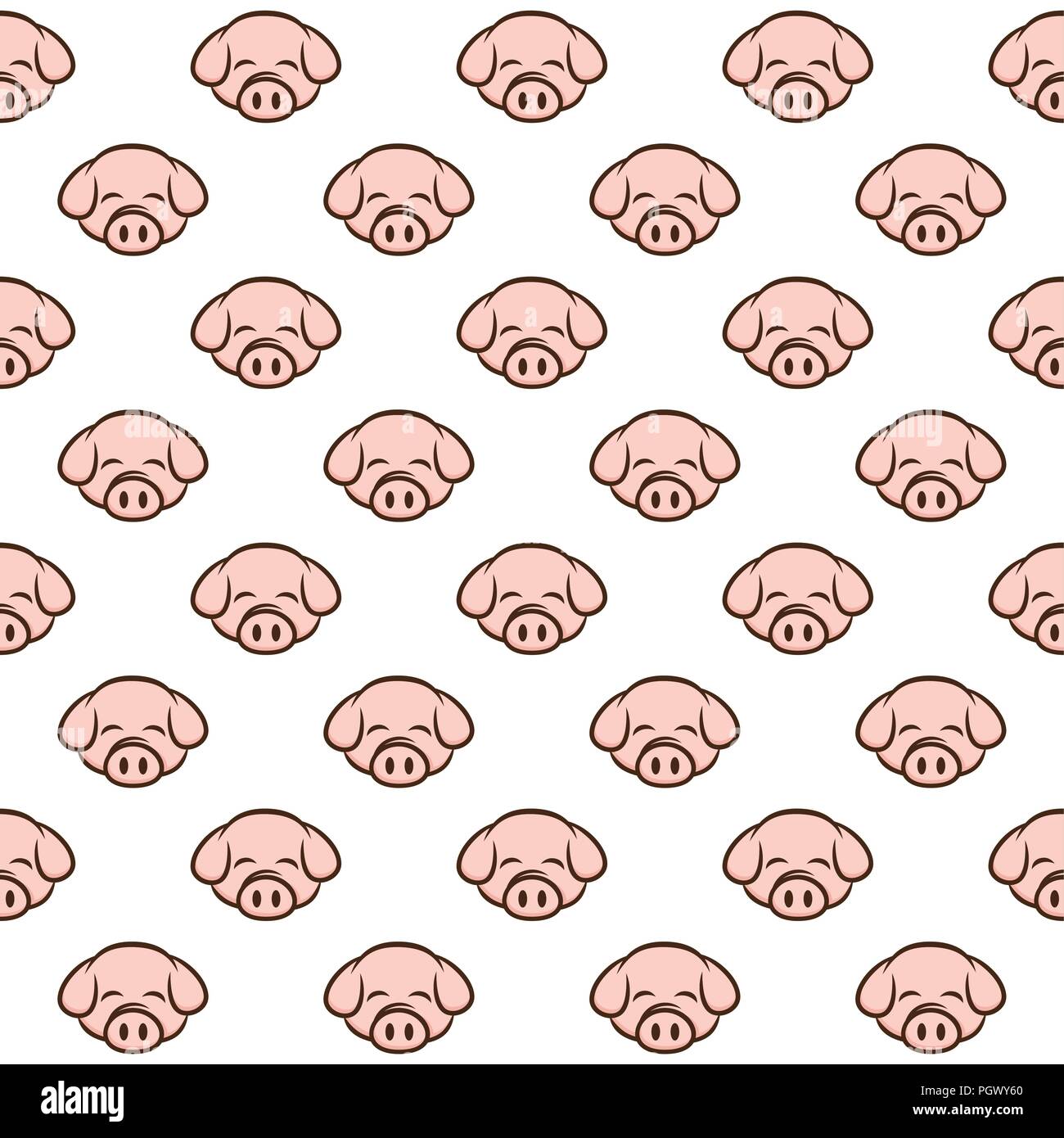 seamless pattern pig pork bacon theme vector Stock Vector Image & Art ...