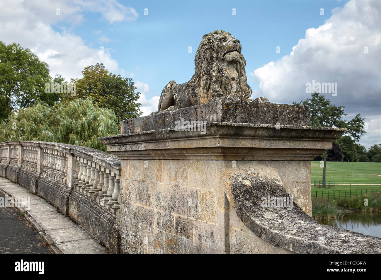 Lionbridge by Capability Brown at Burghley House , Stamford, Lincolnshire, England Stock Photo