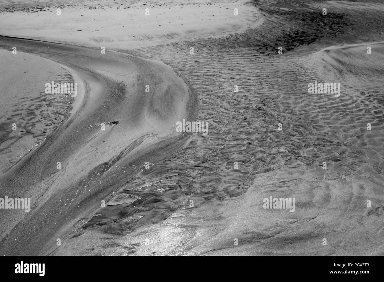 Texture of ripple patterns Black and White Stock Photos & Images - Alamy
