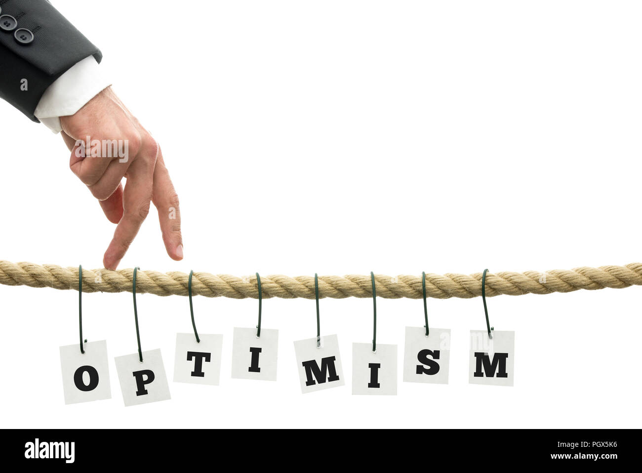 Hand Of A Business Man Making The Walking Gesture On A Rope With hand-of-a-business-man-making-the-walking-gesture-on-a-rope-with