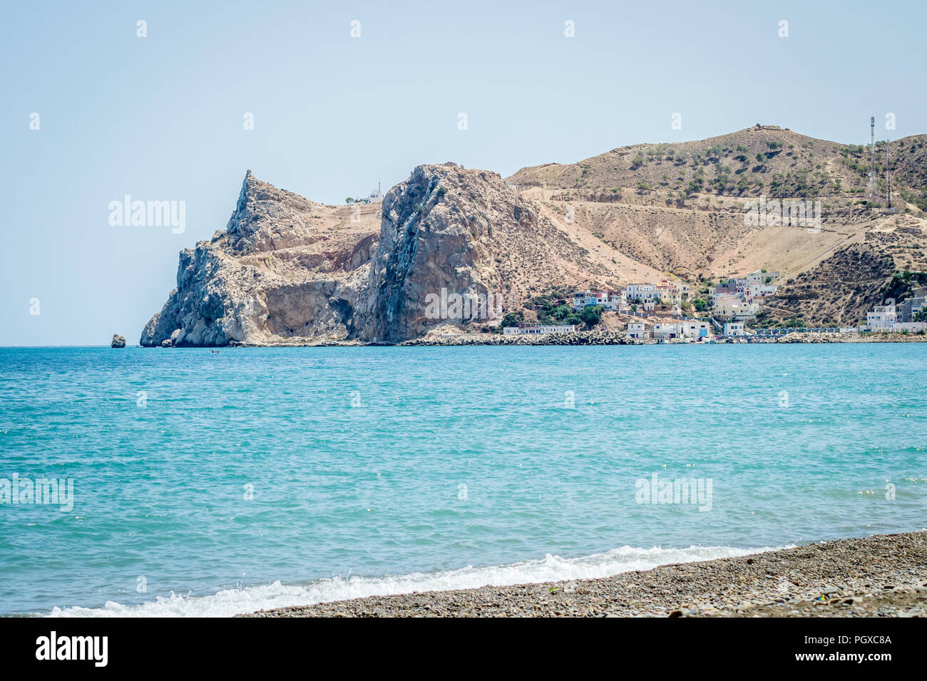 Jebha beach Stock Photo