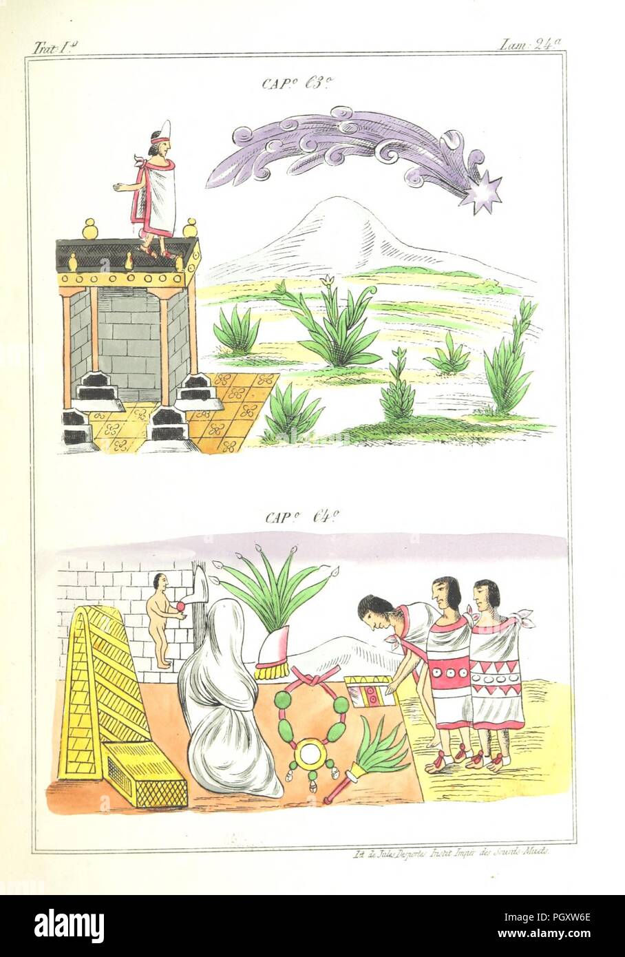 Image  from page 545 of 'Historia de las Indias de Nueva-España y islas de Tierra Firme ... La publica con un atlas, notas, y ilustraciones J. F. Ramirez, etc' . Stock Photo