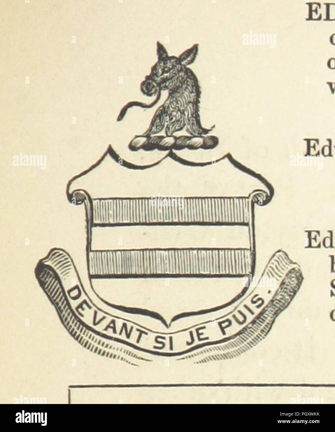 Image  from page 581 of 'The Borough of Stoke-upon-Trent ... comprising its history, statistics, civil polity, and traffic, with biographical and genealogical notices of eminent individuals; ... also, the Manorial History of 0082. Stock Photo