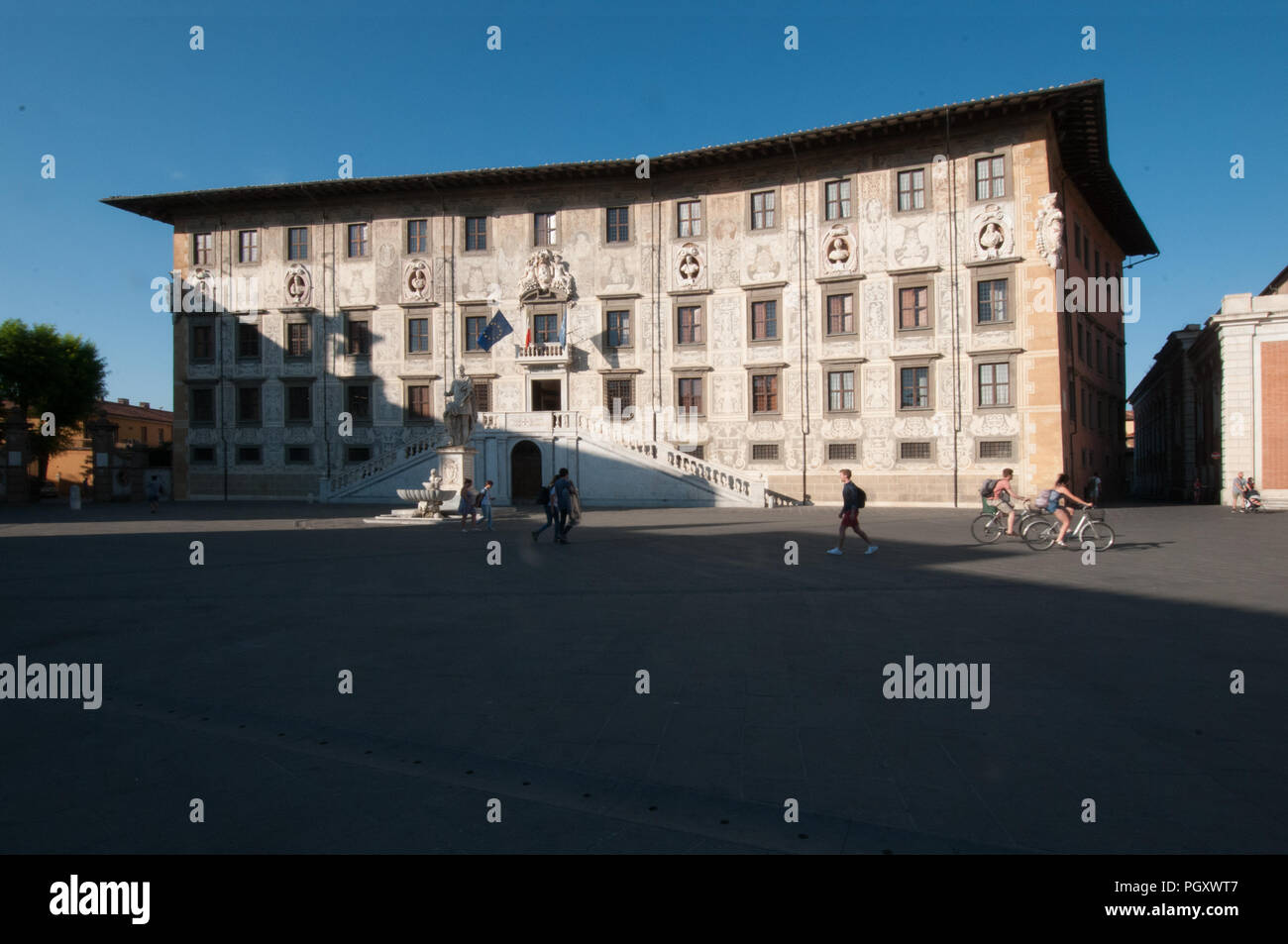 Downtown. Cavalieri sq. scuola normale superiore Stock Photo