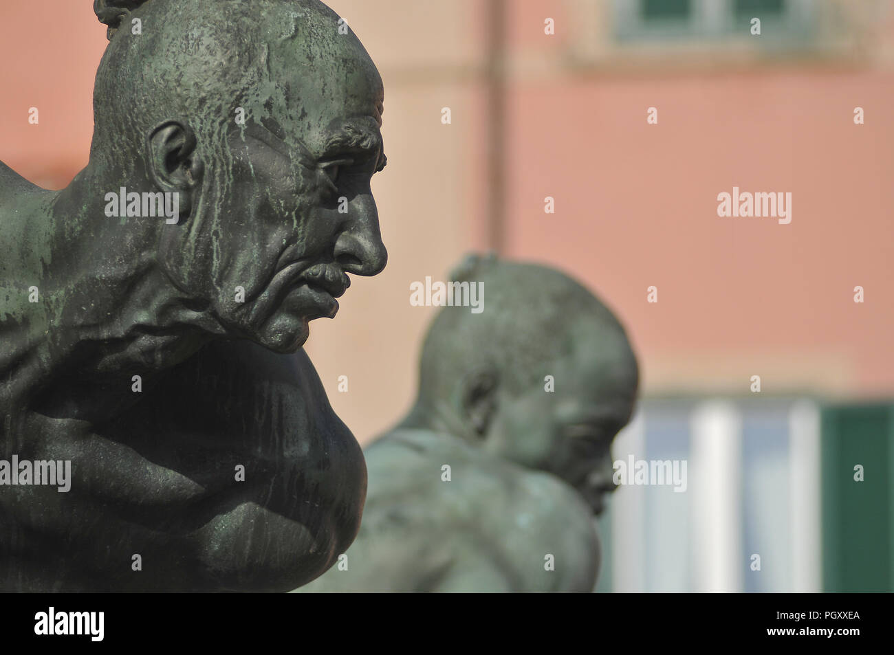 Quattro Mori. The four moor, city  symbol Stock Photo