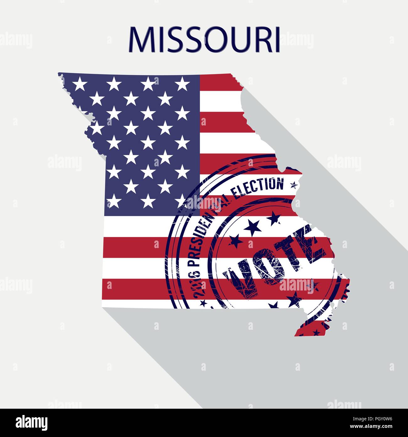 Old map of missouri hi-res stock photography and images - Alamy