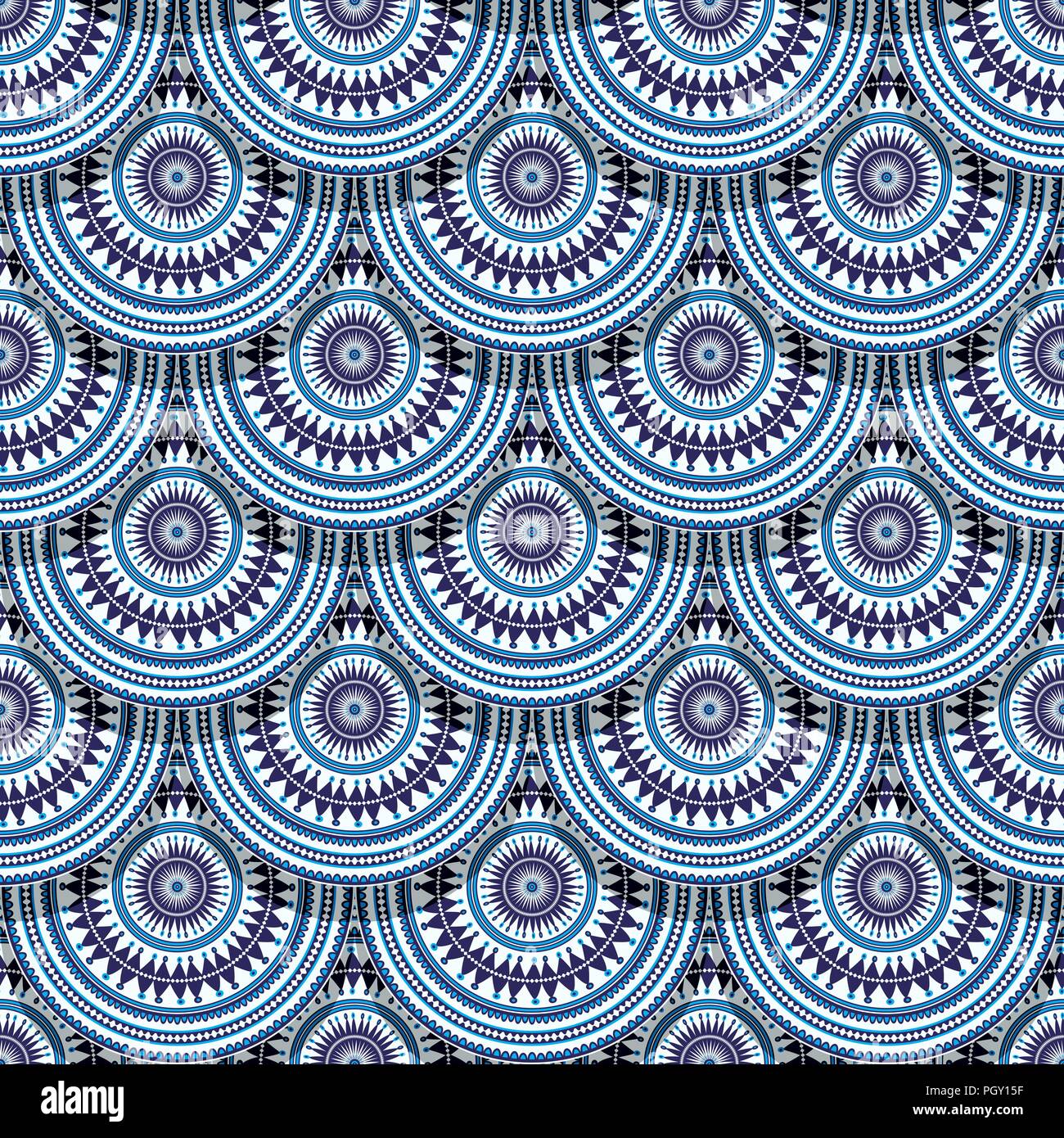 Decorative ethnic seamless pattern, vector illustration Stock Vector ...