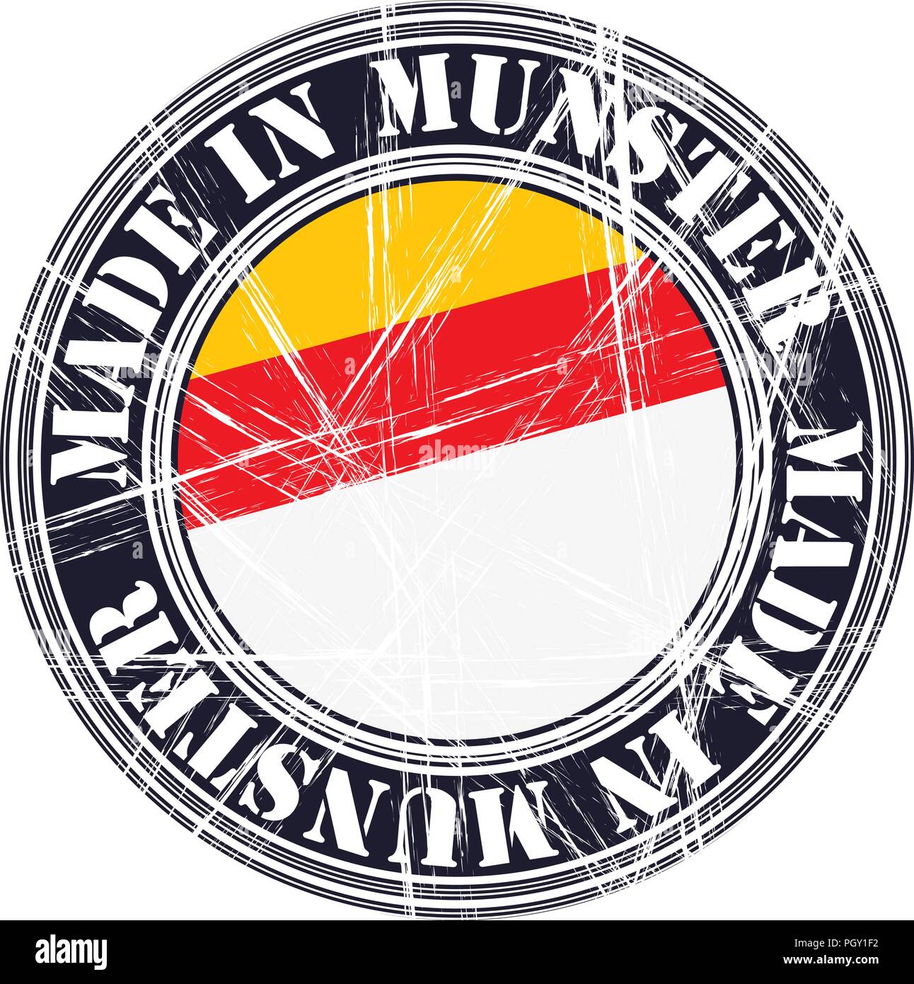 Münster city vector grunge rubber stamp Stock Vector Image & Art - Alamy