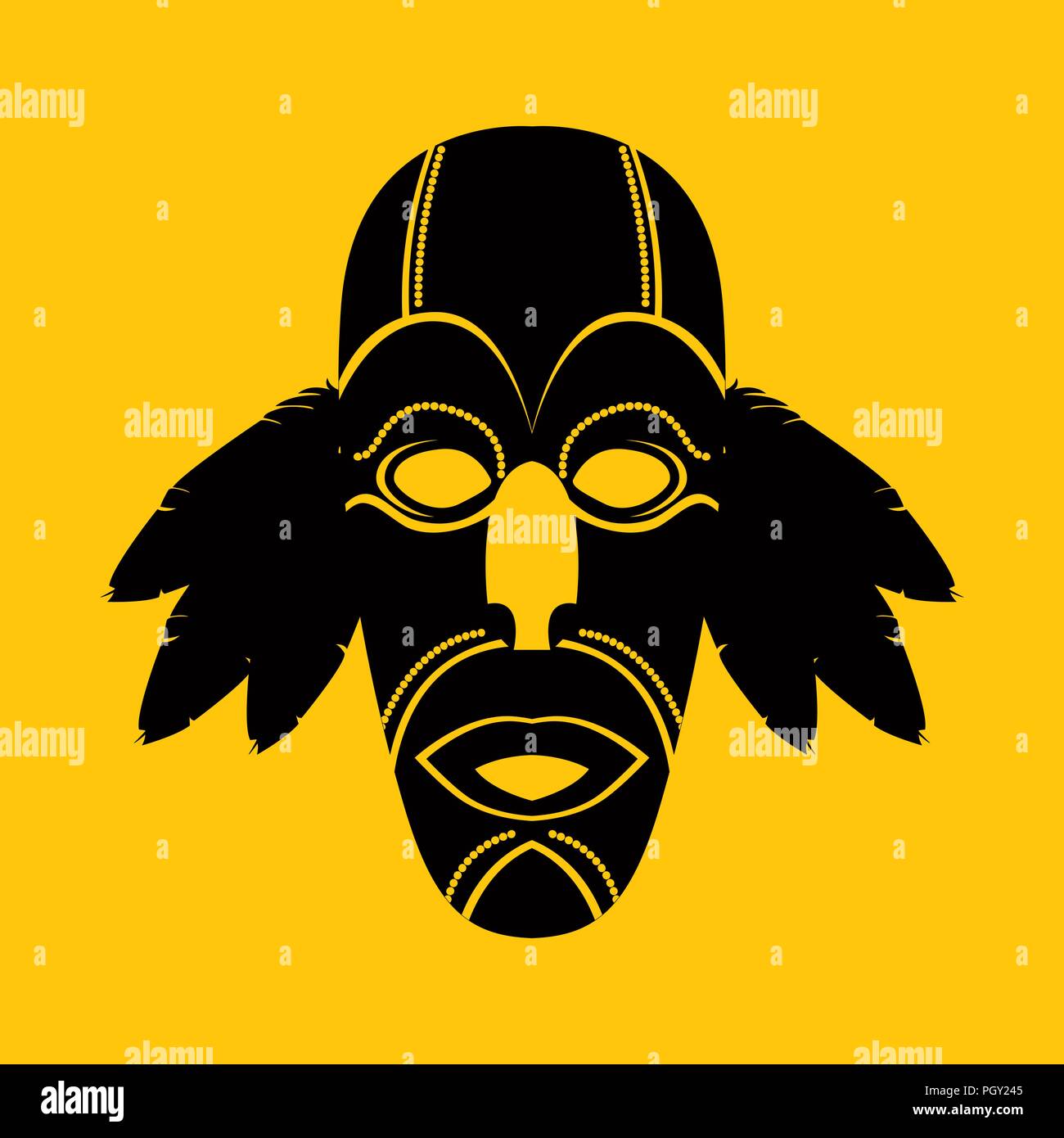 Tribal mask design, abstract art Stock Vector Image & Art Alamy