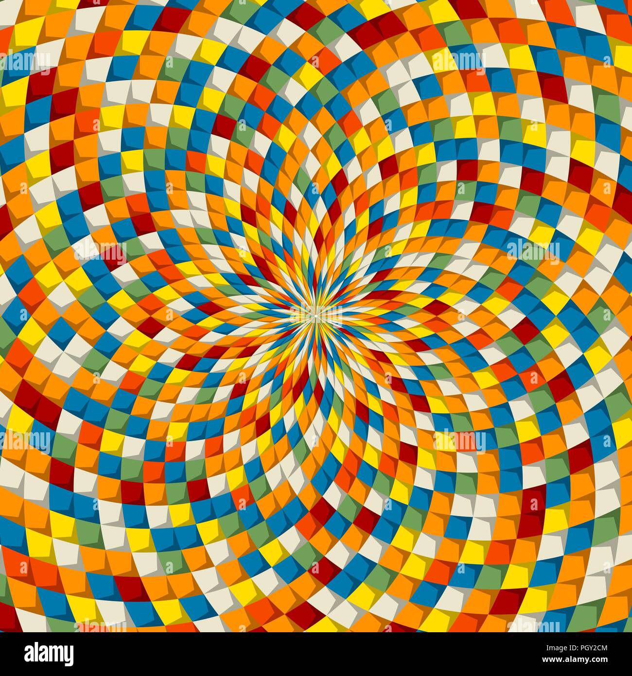 Colored retro style mosaic background, vector illustration Stock Vector