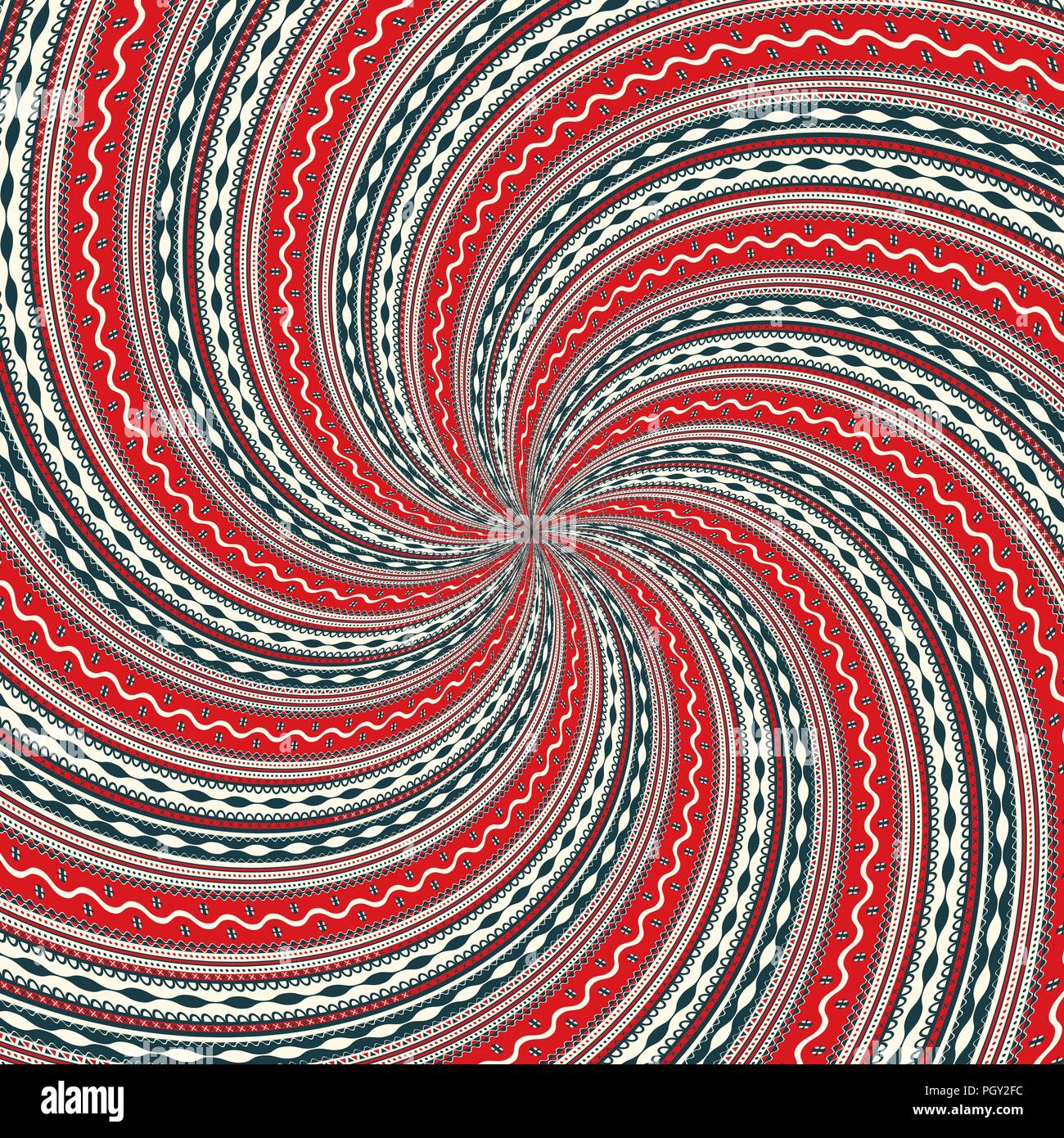 Decorative background illustration inspired by Romanian traditional