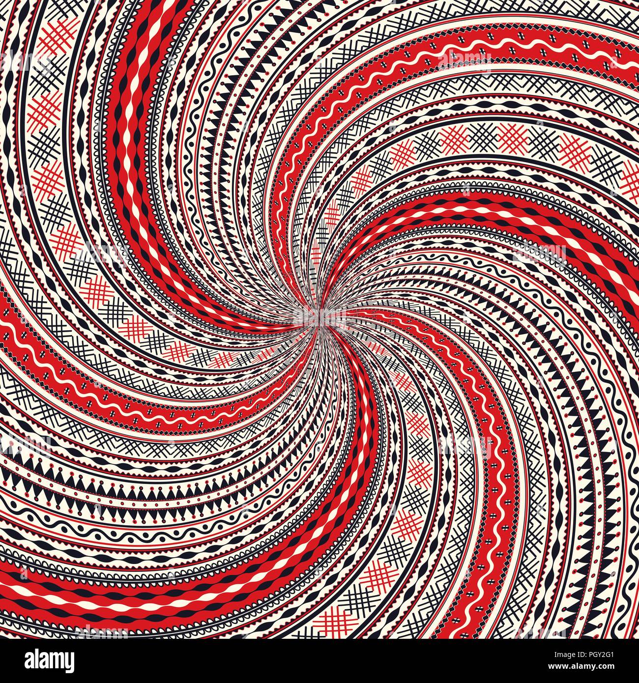 Decorative background illustration inspired by Romanian traditional