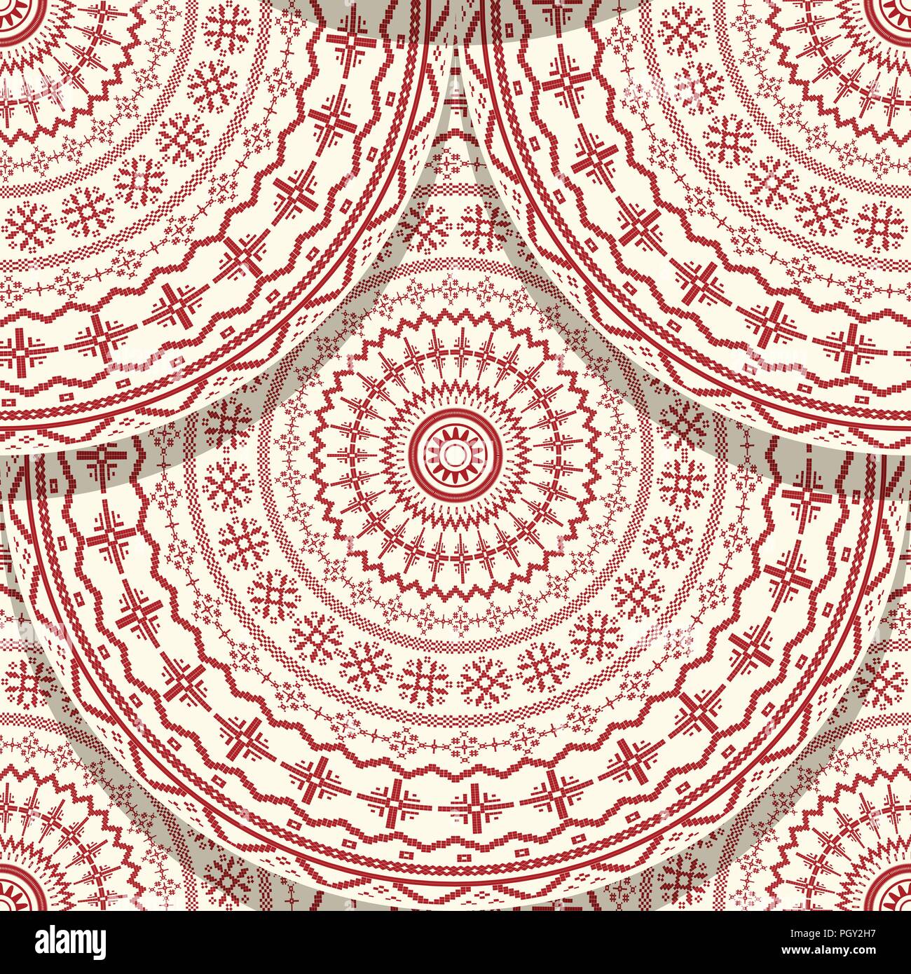 Seamless pattern fish scale design with Romanian folk motif Stock Vector Image & Art Alamy