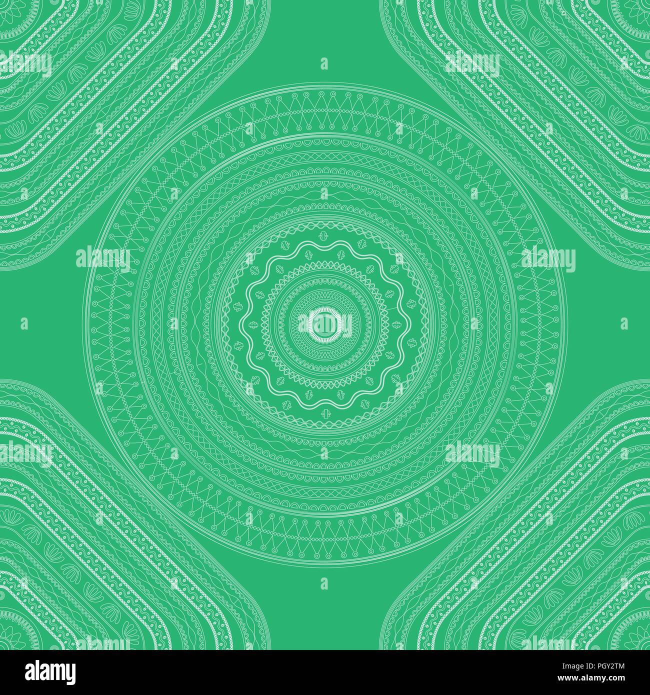 Seamless mandala pattern, vector illustration Stock Vector Image & Art ...