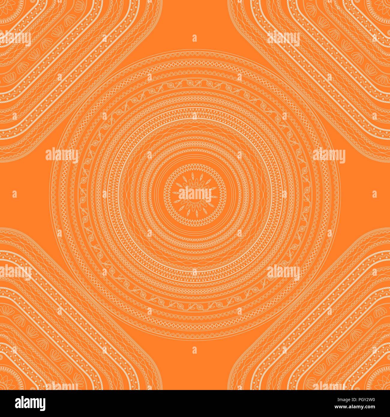 Seamless mandala pattern, vector illustration Stock Vector Image & Art ...