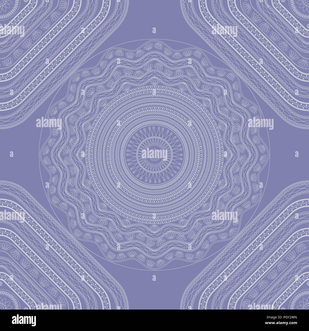 Seamless mandala pattern, vector illustration Stock Vector Image & Art ...