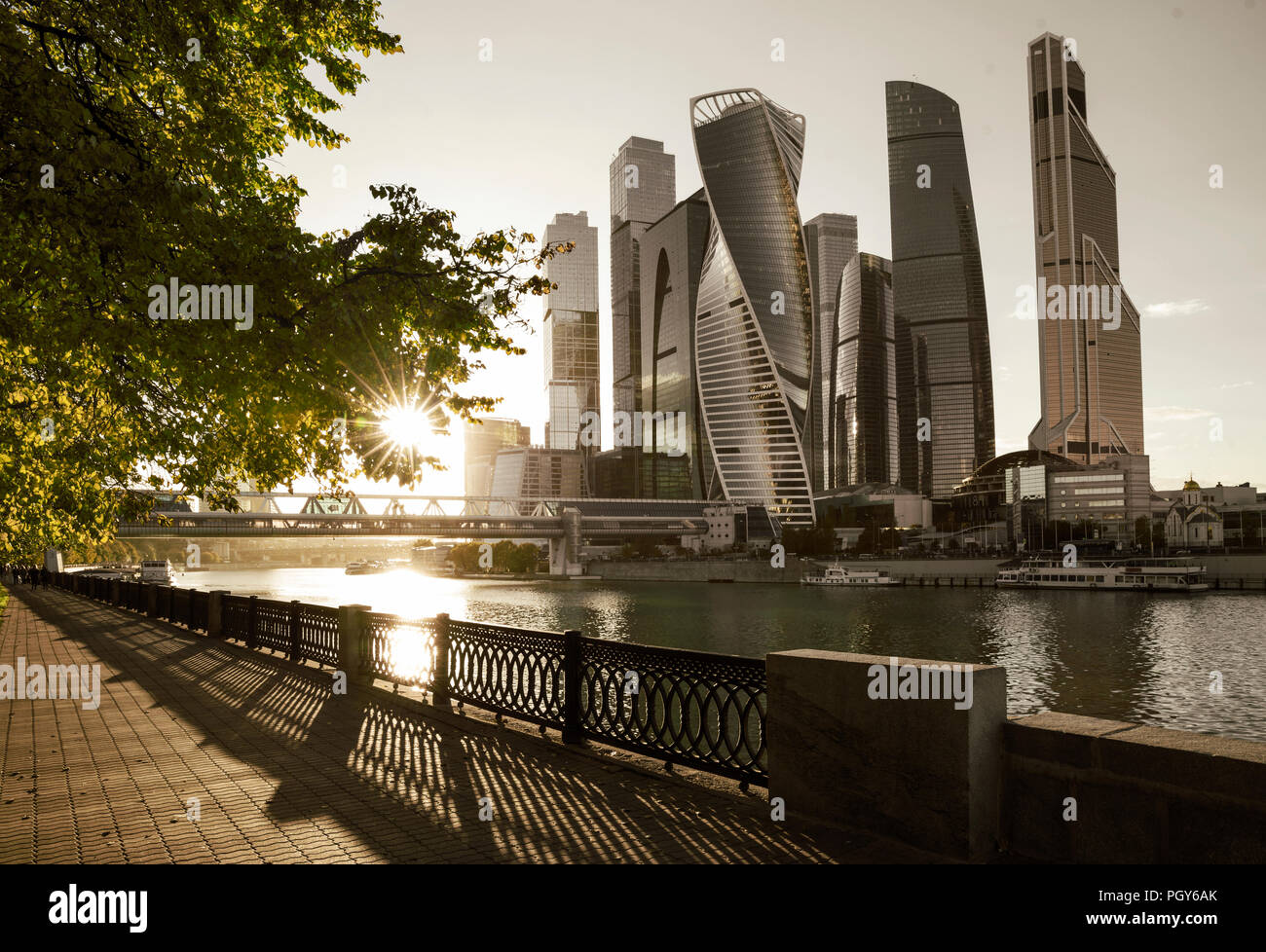 Moscow City International Business Center, Russia Stock Photo
