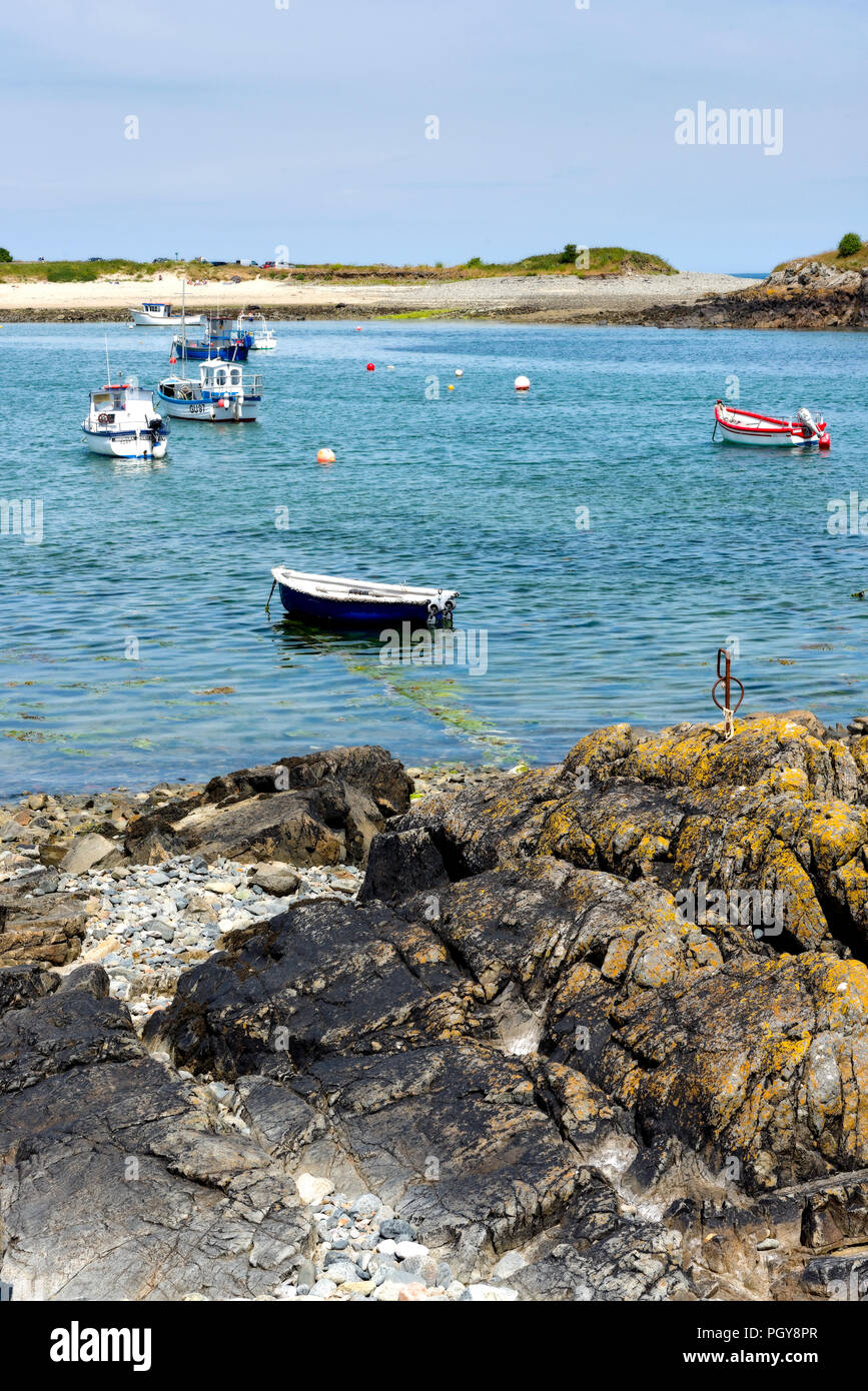Bordeaux Harbour on Guernsey's east coast is a sheltered and popular