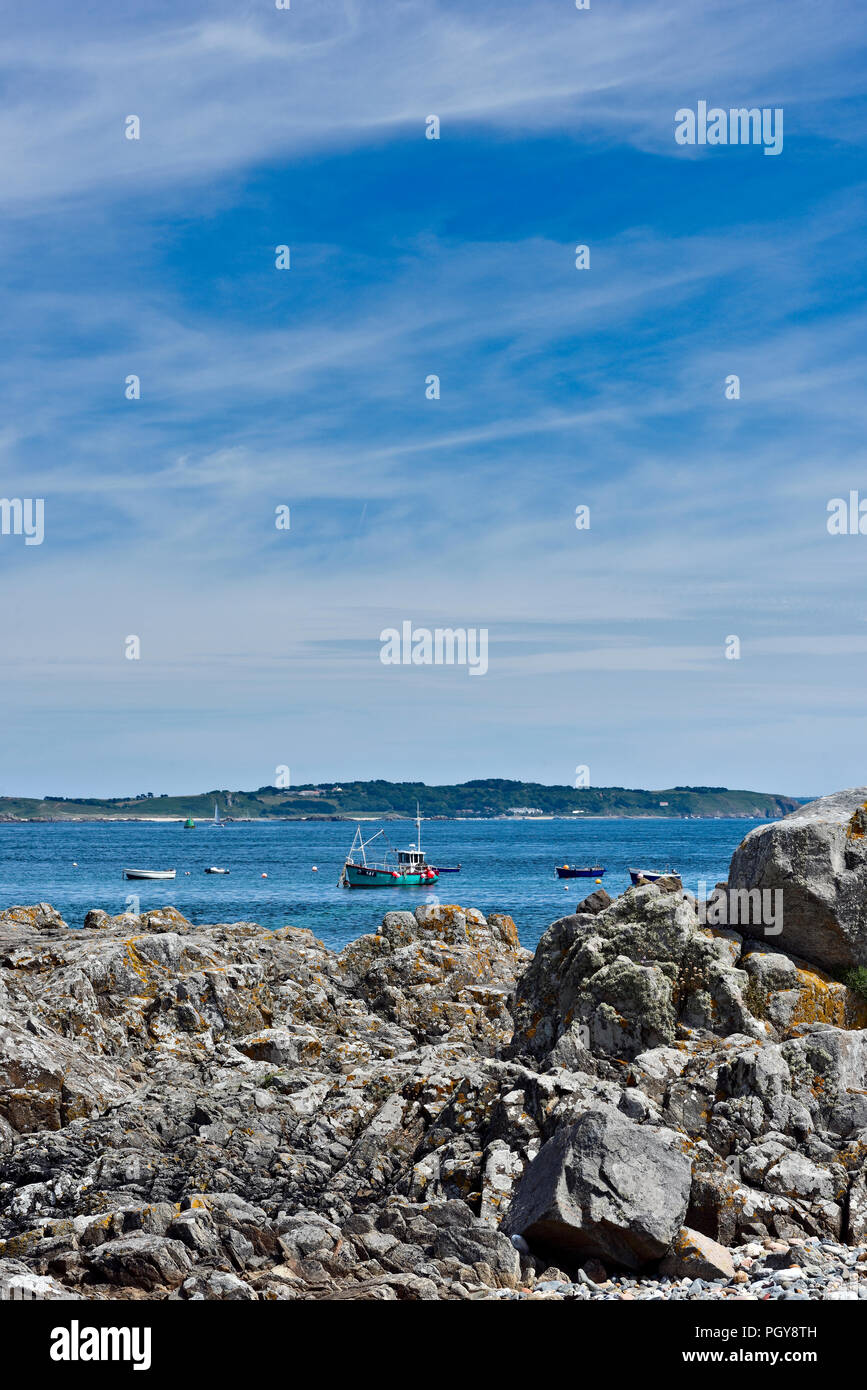 Bordeaux Harbour on Guernsey's east coast is a sheltered and popular