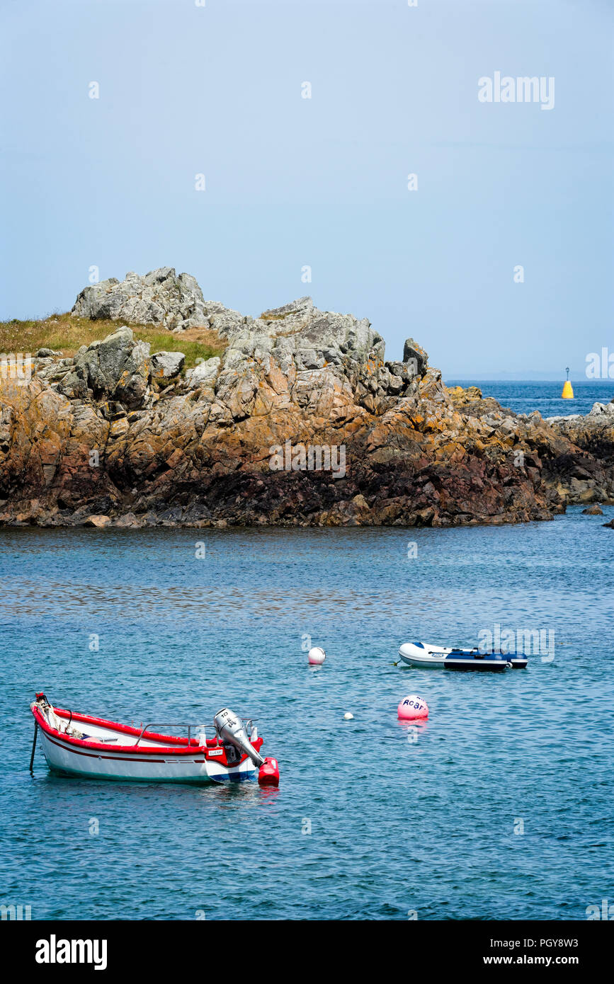 Bordeaux Harbour on Guernsey's east coast is a sheltered and popular