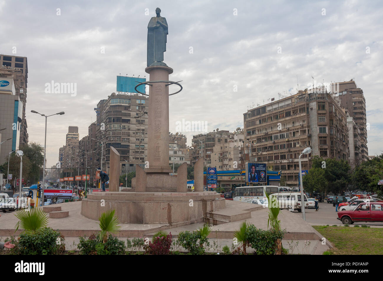 Lighthouse of Alexandria and thr Montaza Palace Stock Photo